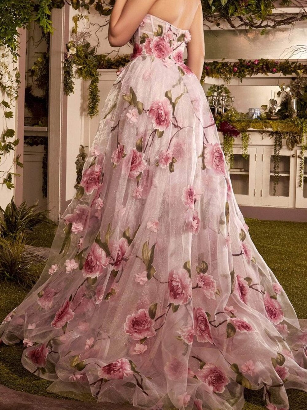 NWT Andrea and Leo A1035 Floral Applique Winter Formals and Balls Multi size 2 - Picture 3 of 6